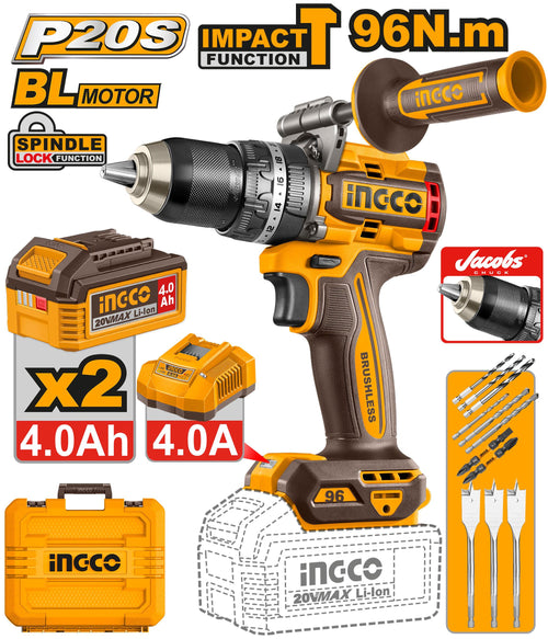INGCO VISSEUSE PERCEUSE 20V 96NM [CIDLI209686]