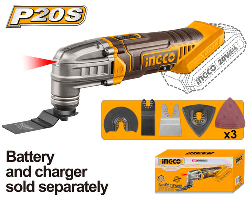INGCO OUTIL MULTIFONCTIONS 20V (SANS BATTERIE/SANS CHARG [CMLI2022]