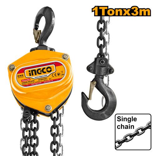 INGCO BLOC DE CHAINE 1 TONNE [HCBK0201]