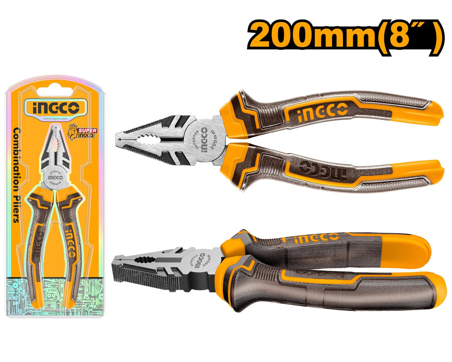INGCO PINCE UNIVERSELLE 200MM [HCP08208]
