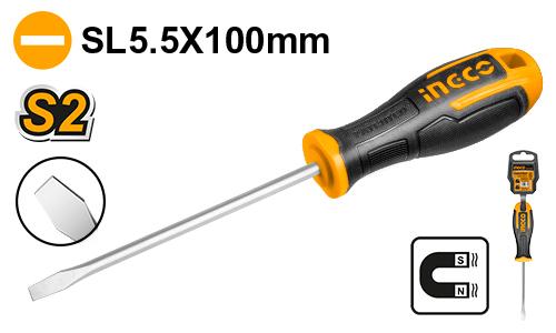INGCO TOURNEVIS A FENTE D:5.5MM L:100MM [HS685100]