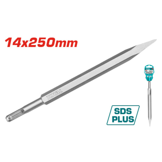 SDS PLUS BURIN 14X250MM POINTU TOTAL [TAC1511141]