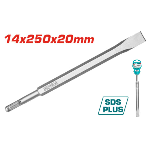 SDS PLUS BURIN 14X250X20MM PLAT TOTAL [TAC15121411]