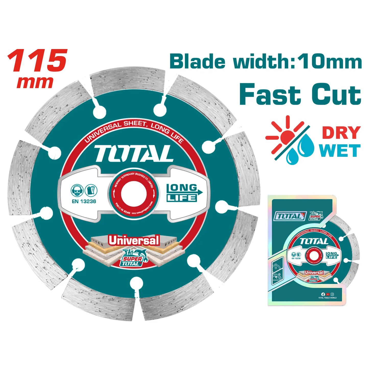 DISQUE DIAMANT SEC 115 TOTAL [TAC2111153]