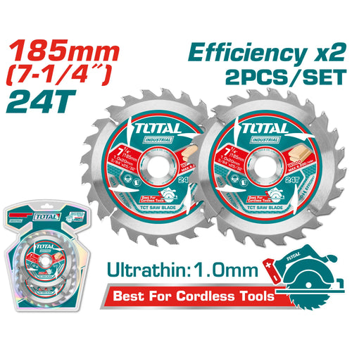 ENSEMBLE DE LAMES DE SCIE TCT ULTRA-MINCES TOTAL [TAC2331853]