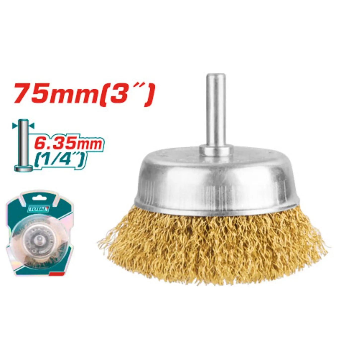 BROSSE COUPE METALLIQUE 75 MM TOTAL [TAC33031]