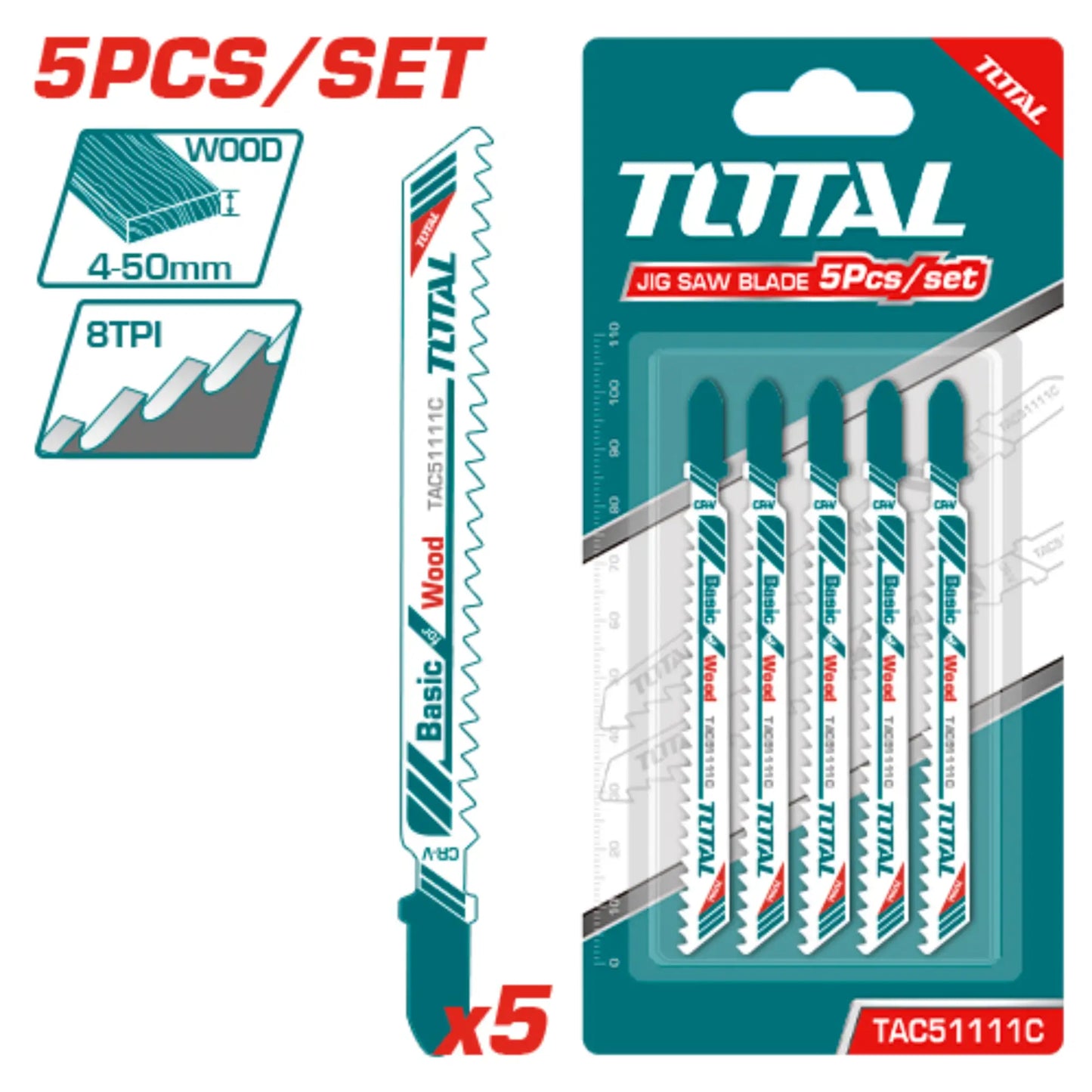 SCIE SAUTEUSE POUR BOIS 74MM TOTAL [TAC51111C]
