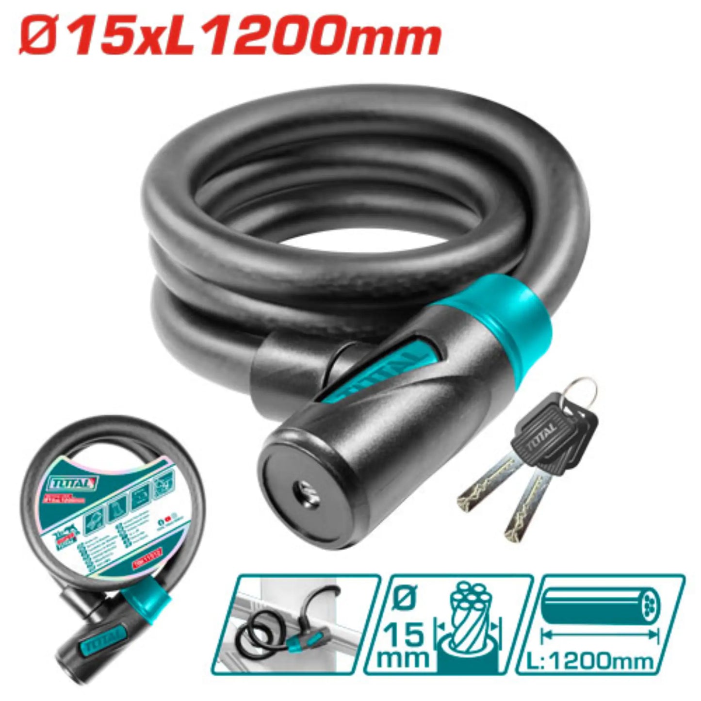 CADENAS CABLE 15X1200MM TOTAL [TBK11512]
