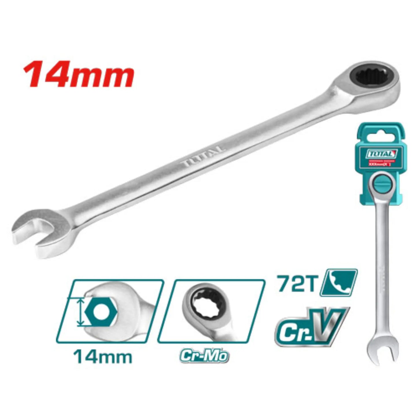 CLE A CLIQUET 14 MM TOTAL [TCSPAR141]