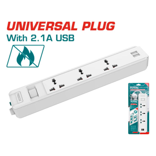 RALLONGE ELECTRIQUE MULTIPRISE TOTAL [THES13041VSB]