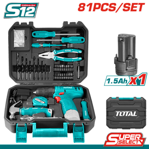 ENSEMBLE D'OUTILS DE 81PCS TOTAL [THKTHP10812]