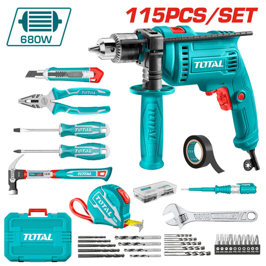 ENSEMBLE D'OUTILS DE 115 PIECES TOTAL [THKTHP1152]