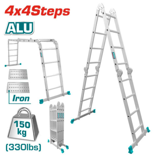 ECHELLE POLYVALENTE EN ALUM 4X4 MARCHES ([THLAD04441])