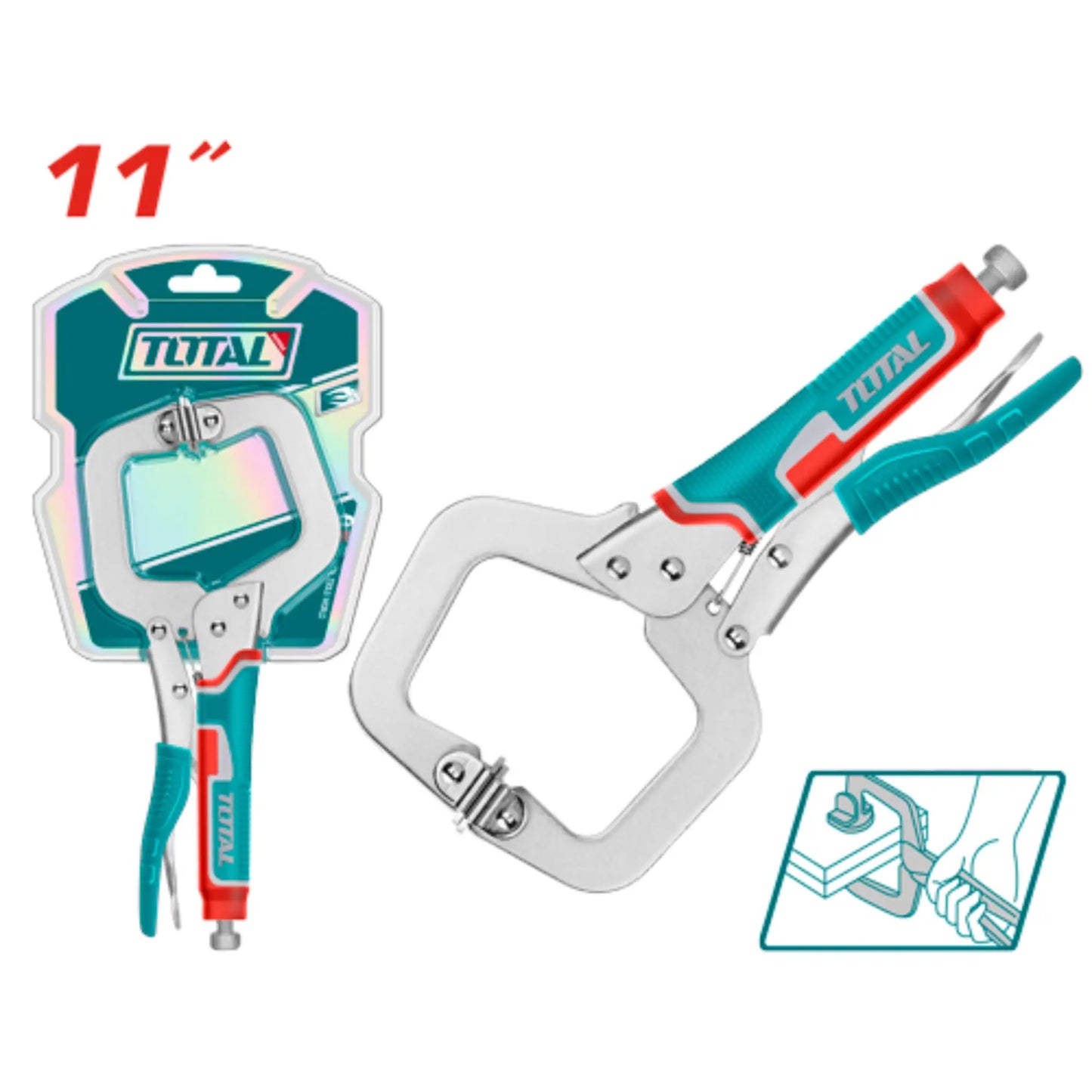PINCE DE VEROUILLAGE A PINCE EN C 11" [THT111113]