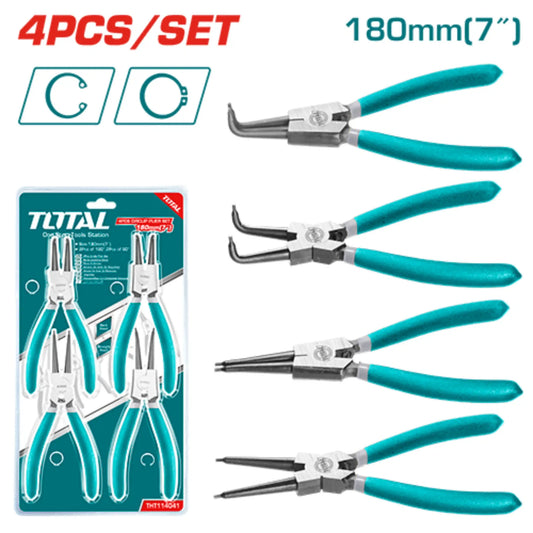 JEU DE 4 PINCES A CIRCLIPS 7" TOTAL [THT114041]