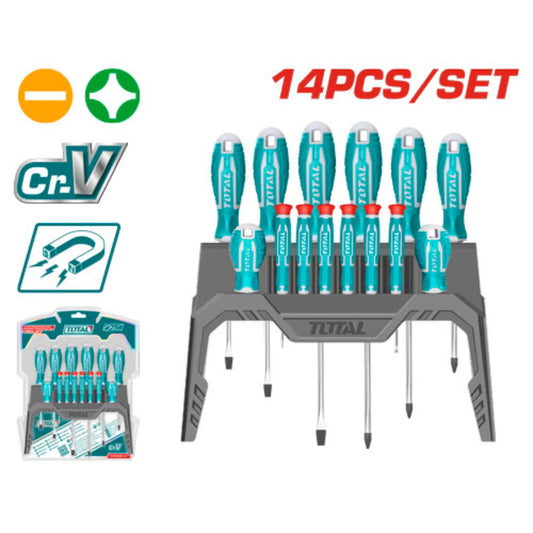JEU DE TOURNEVIS DE PRECISION 14 PIECES TOTAL [THT250614]/THT250615