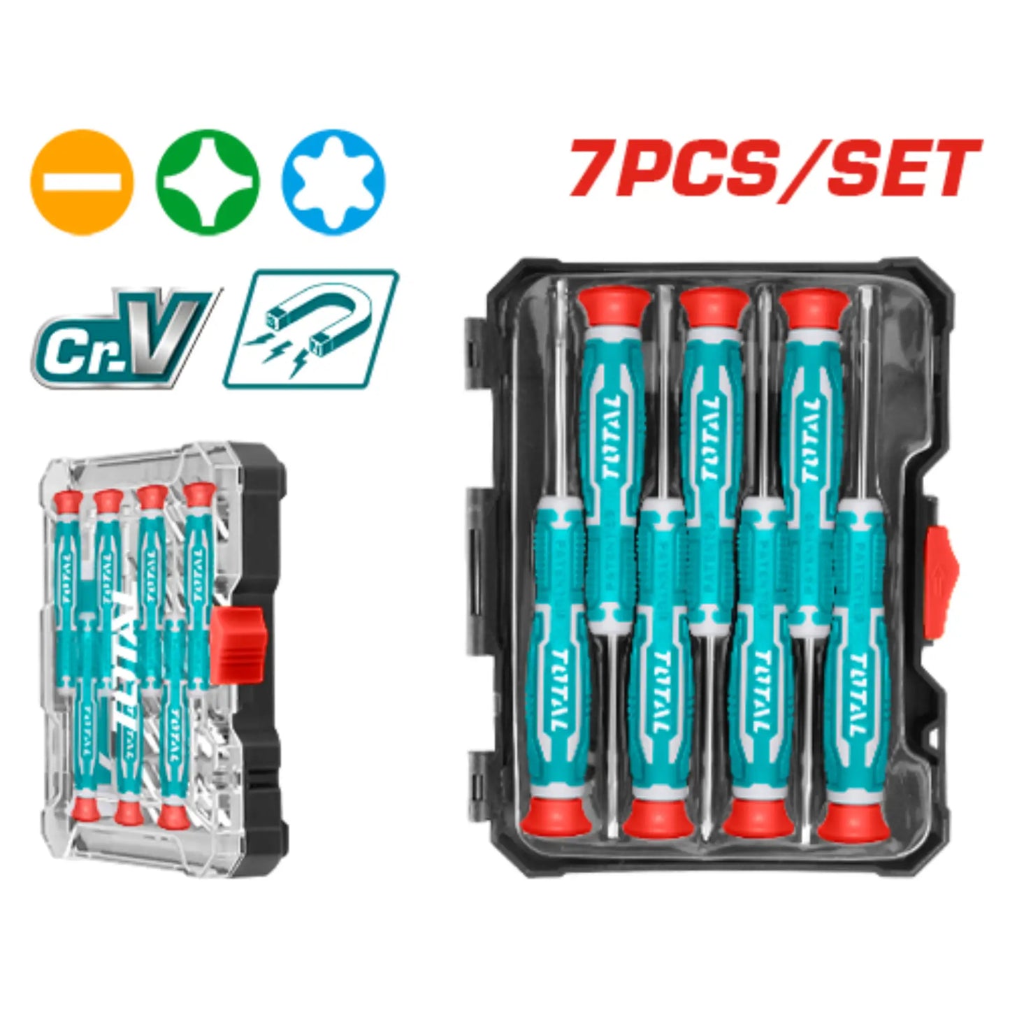 ENSEMBLE DE 7 TOURNEVIS DE PRECISION TOTAL [THT250726]