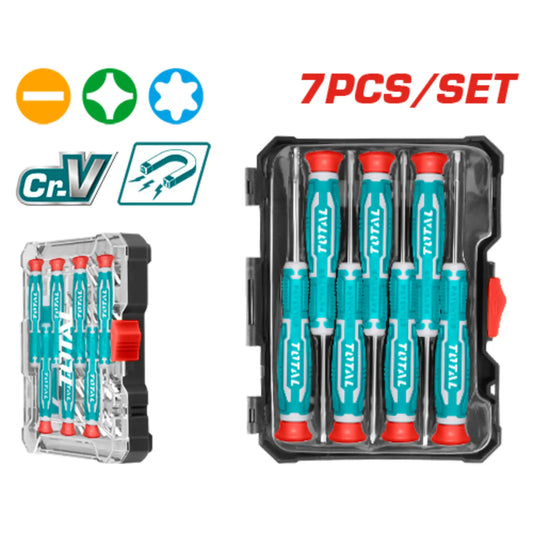 ENSEMBLE DE 7 TOURNEVIS DE PRECISION TOTAL [THT250726]