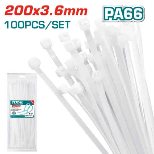 ATTACHES DE CABLE 200MM X 3.6MM TOTAL [THTCT2001]