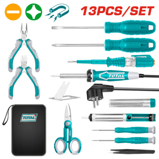 ENSEMBLE D'OUTILS DE TELECOM 13 PIECES TOTAL [TKTTSK0132]