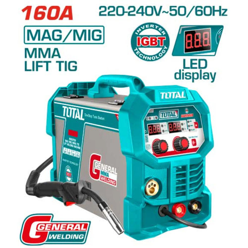 MACHINE A SOUDER A ONDULEUR MIG/MAG/MMA/TIG LIFT 160A  TOTAL [TMGT16058]