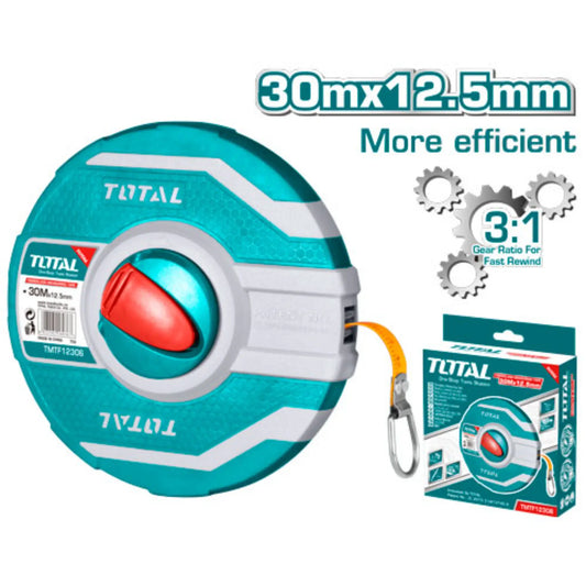RUBAN A MESURER EN FIBRE DE VERRE 30M*12,5MM [TMTF12306]
