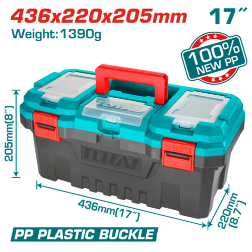 BOITE A OUTILS EN PLASTIQUE TOTAL [TPBX0171]