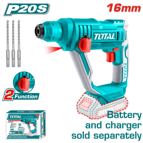 MARTEAU ROTATIF LITHIUM-ION 20V TOTAL [TRHLI1601]