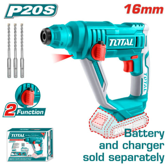 MARTEAU ROTATIF LITHIUM-ION 20V TOTAL [TRHLI1601]