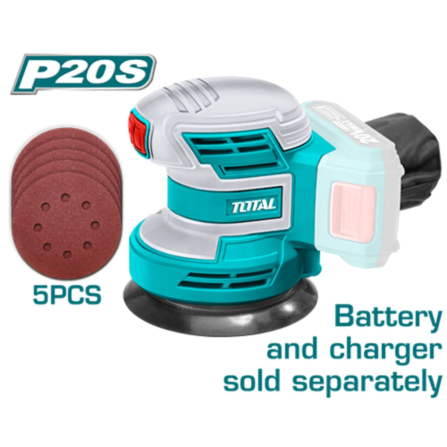PONCEUSE � ORBITE AL�ATOIRE AU LITHIUM-ION 20V TOTAL [TROSLI2001]