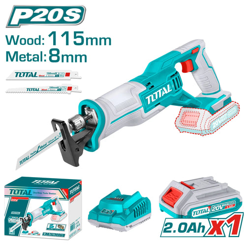 SCIE SABLE SANS FIL A BATTERIE  20V TOTAL [TRSLI11521]